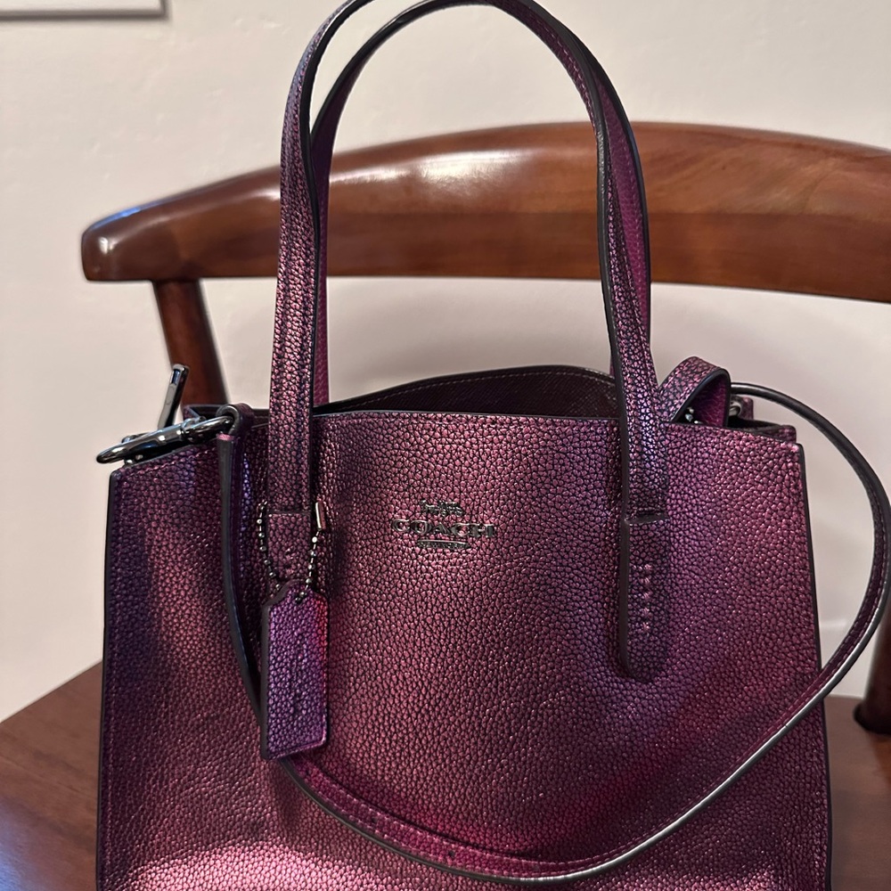 Coach Metallic Purple Women's Bag
